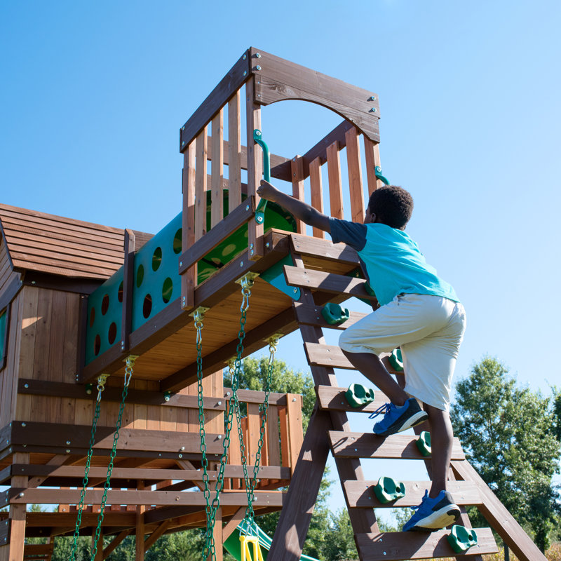 Backyard discovery prestige wood swing set online